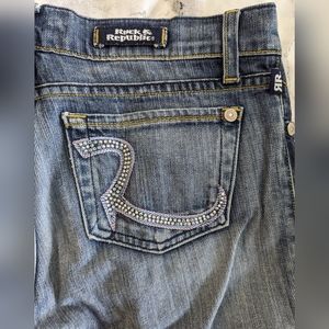 Rock & Republic Crystal Bootcut Jeans 26